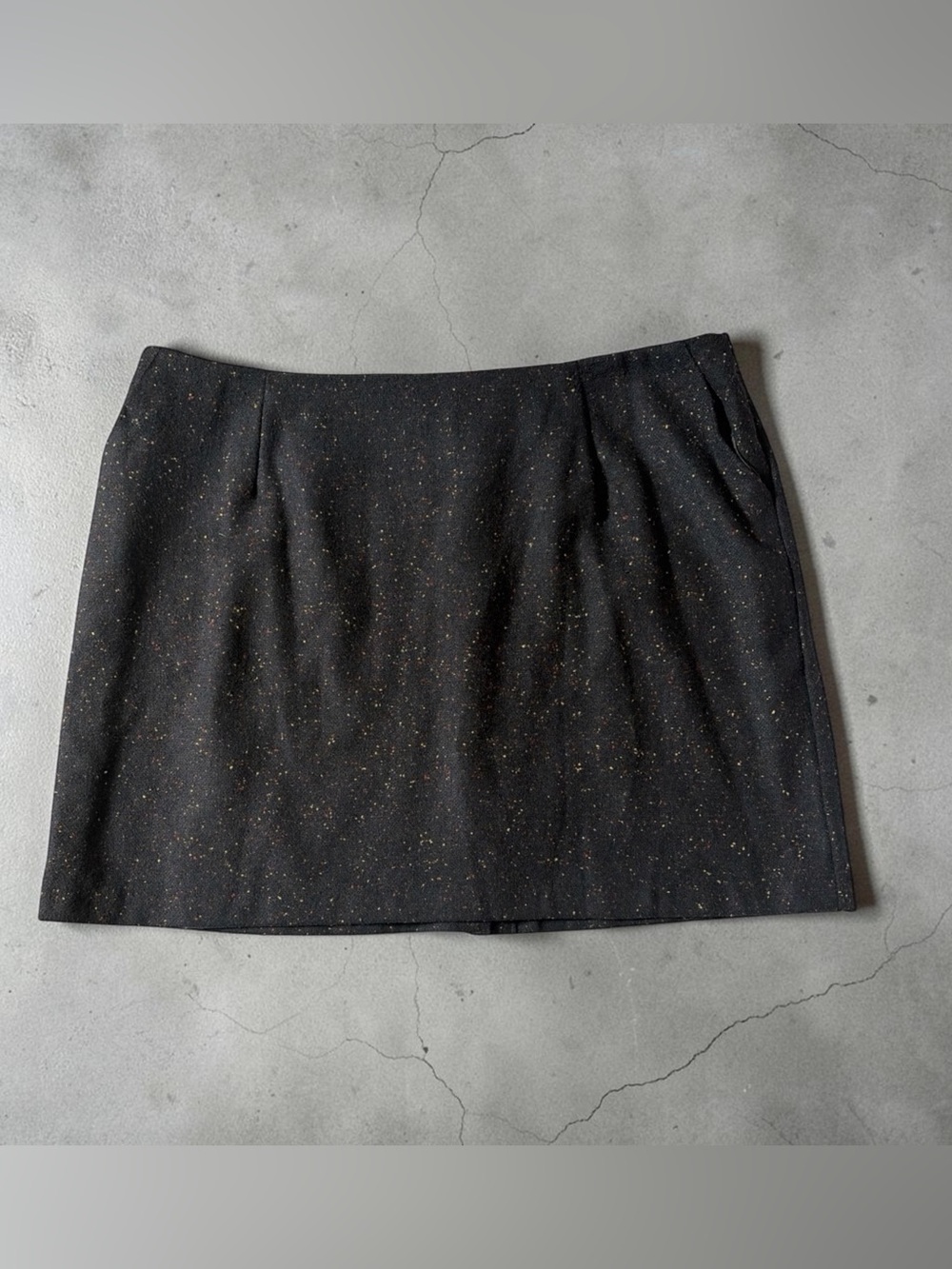Modcloth The Penny Speckled Wool Tweed Skirt Size 22 NWT
